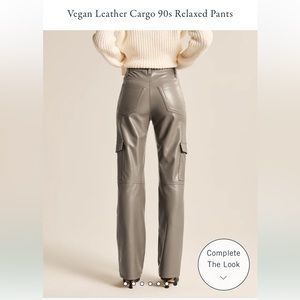 Abercrombie & Fitch - Vegan Leather Cargo 90s Relaxed Pants
